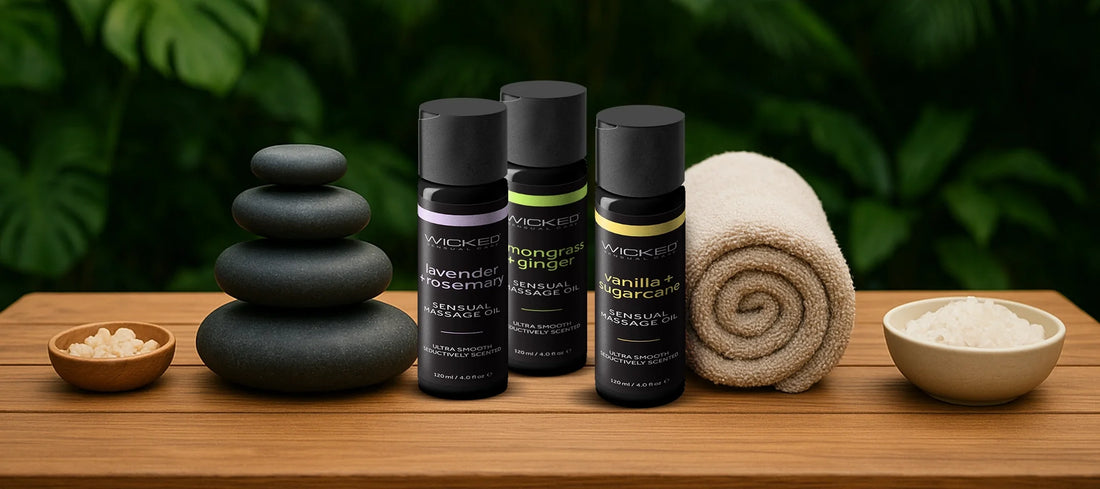 Aceites de Masaje Sensual Wicked, ¡puro encanto embotellado!