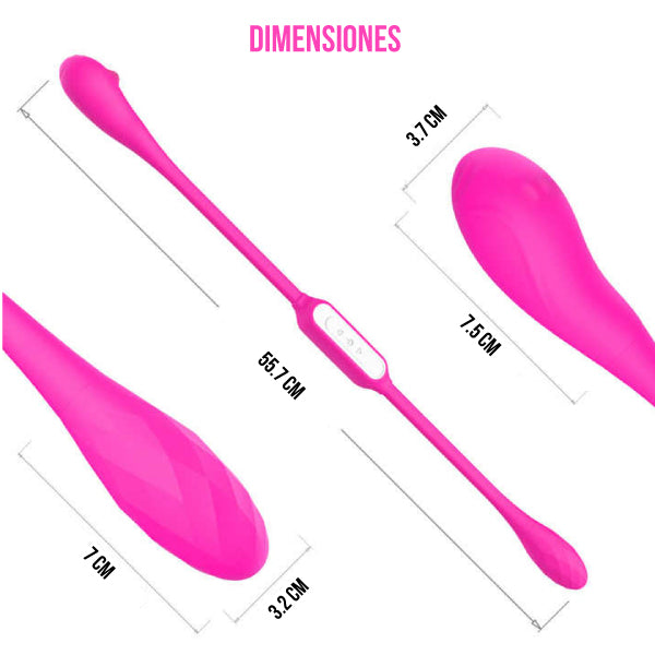 Vibrador Dual Kim - Dominación - Sumisión - Sexshop - Placer - BDSM - Fetiche - Fantasía - Erótico