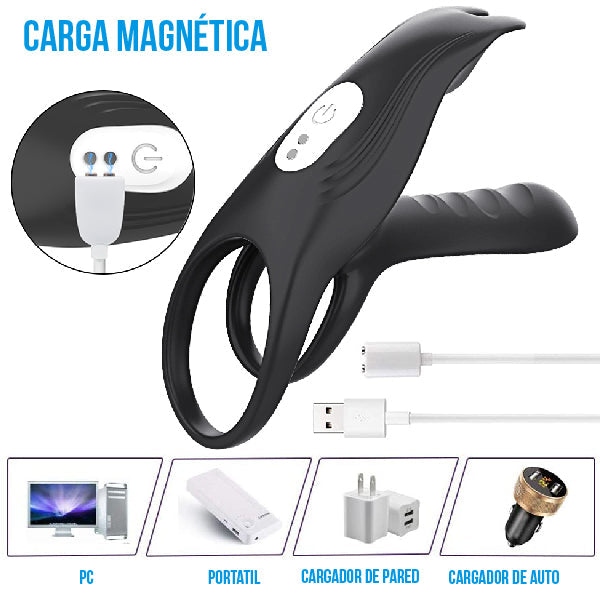 Anillo twice - mas grueso y vibrante - anillo vibrador - anillo para pene - anillo sexual - juguetes eroticos - juguetes sexuales- sexshop chile - vibrador con control