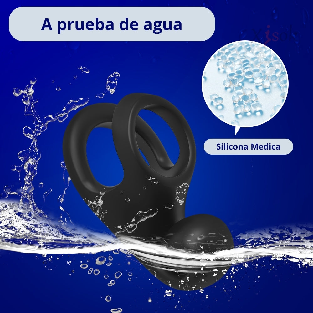 Anillo vibrador helix - dominame - anillo de vibraciones - anillo para pene - anillo sexual - anillo vibrador potente - juguete para parejas - mejorar ereccion con vibrador - vibrador - sex shop dominame.cl