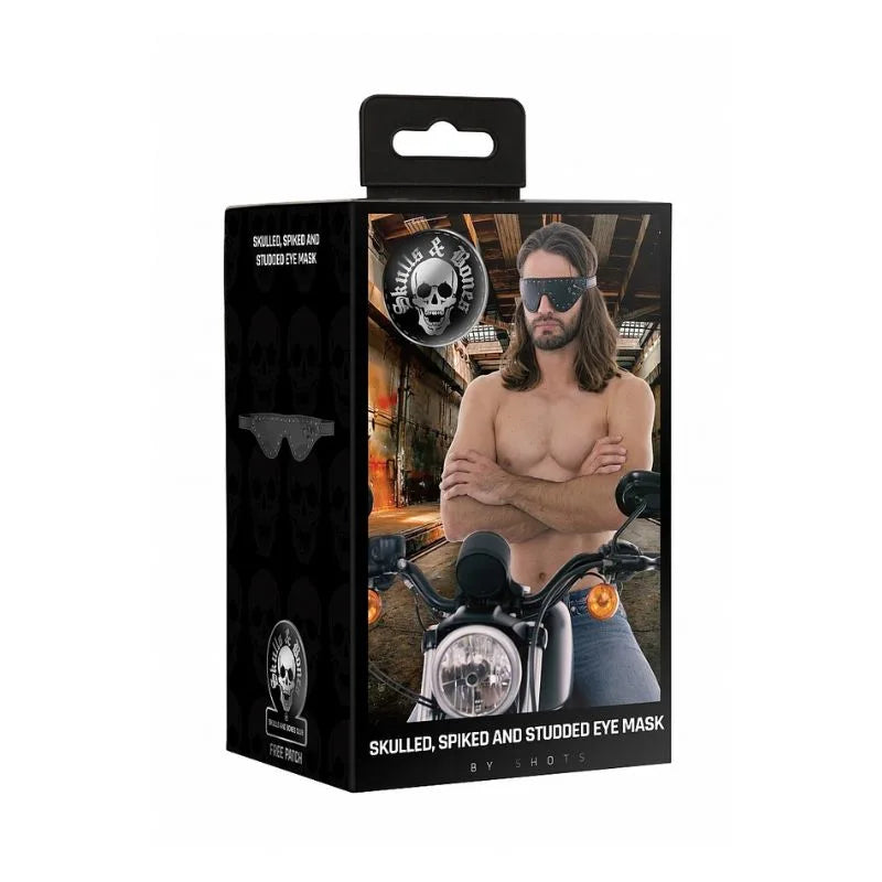 Antifaz calaveras y puas de Ouch! - kynk - Bondage - Sexshop Dominame.cl