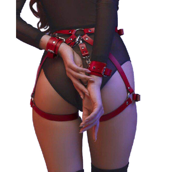 Arnés de Muslo Rosas - SexShop - Vibrador - Estimulación - Placer - Juguetes Eróticos - Hot - Erótico