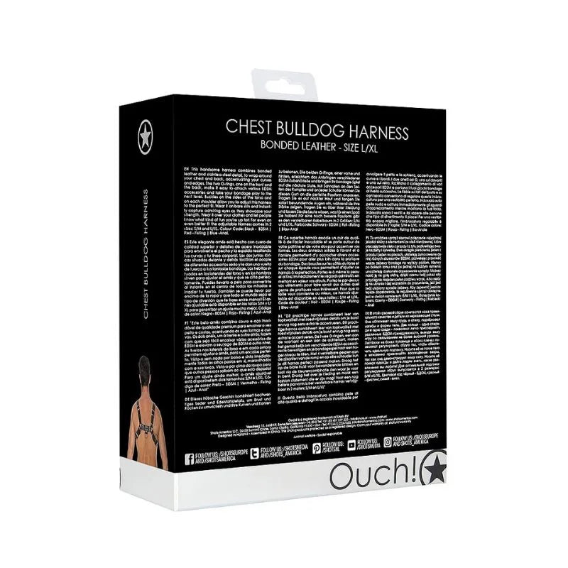 Arnes de pecho bulldog - negro - de Ouch! - kynk - Bondage - Sexshop Dominame.cl