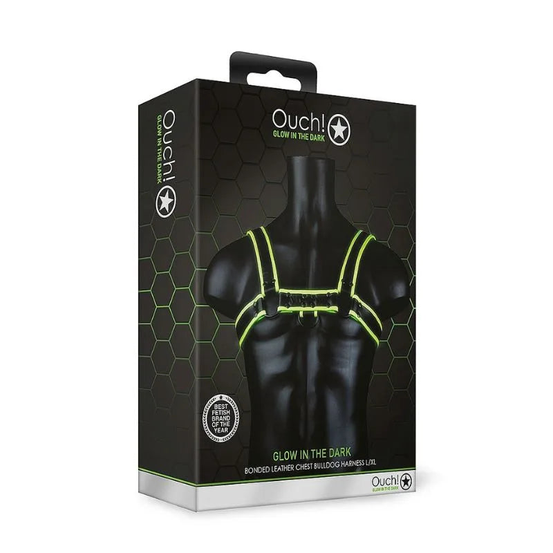 Arnes bulldog glow in the dark de Ouch! - kynk - Bondage - Sexshop Dominame.cl