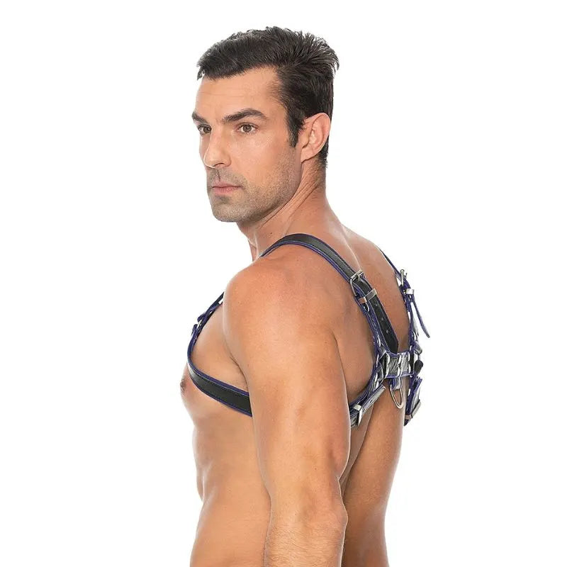 Arnes de pecho bulldog - azul- de Ouch! - kynk - Bondage - Sexshop Dominame.cl