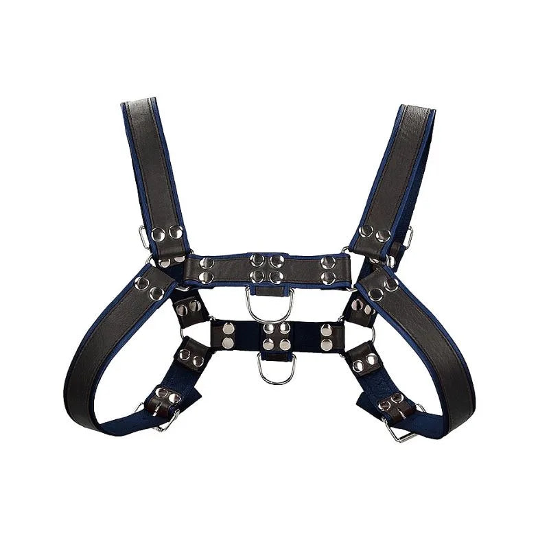 Arnes de pecho bulldog - azul- de Ouch! - kynk - Bondage - Sexshop Dominame.cl