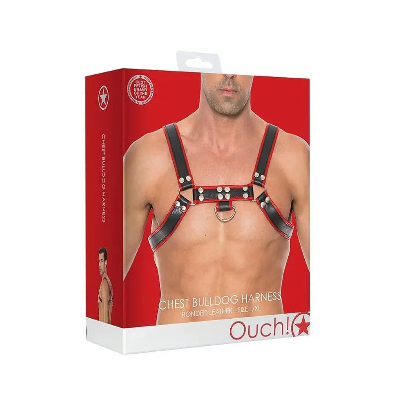 Arnes de pecho bulldog - rojo - de Ouch! - kynk - Bondage - Sexshop Dominame.cl