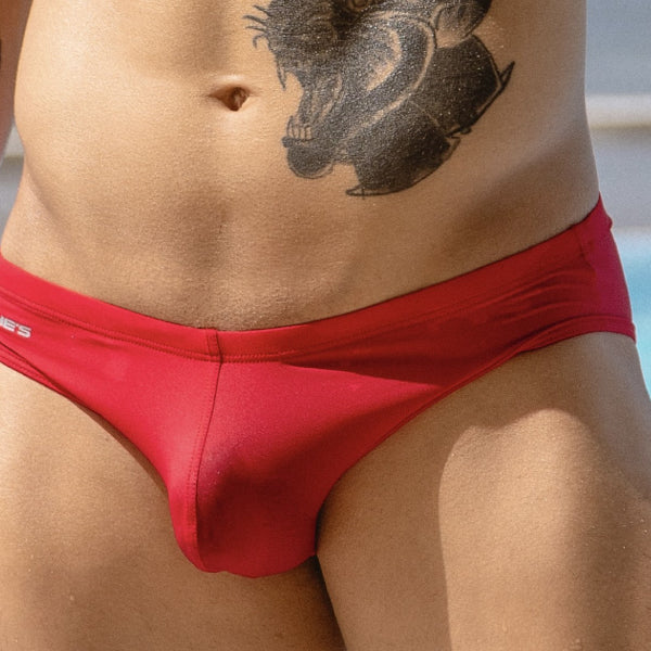 Bikini Basic Rojo - Banador hombre - ropa interior masculina - brief - calzoncillo - sunga de bano