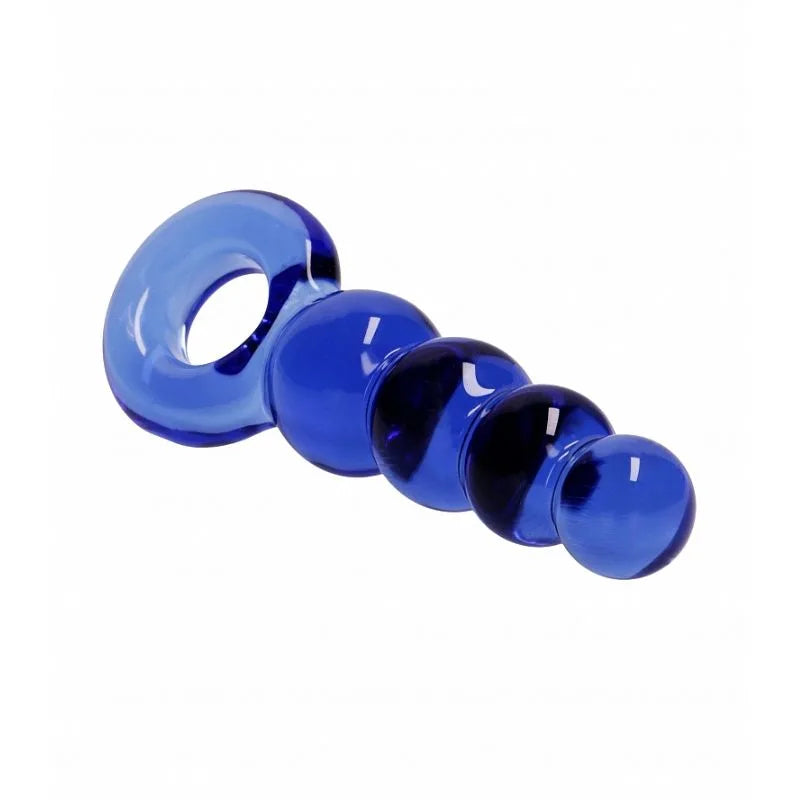 Bolas anales Chrystalino azul de Ouch! - Estimulador prostata - punto p - Sexshop Dominame.cl