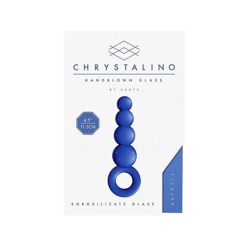 Bolas anales Chrystalino azul de Ouch! - Estimulador prostata - punto p - Sexshop Dominame.cl