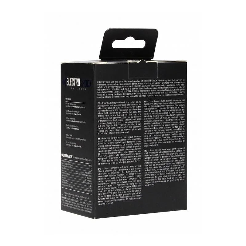 CockRing Electroshock de Ouch - Anillo para pene con vibracion y electro estimulacion - Sexshop Dominame.cl