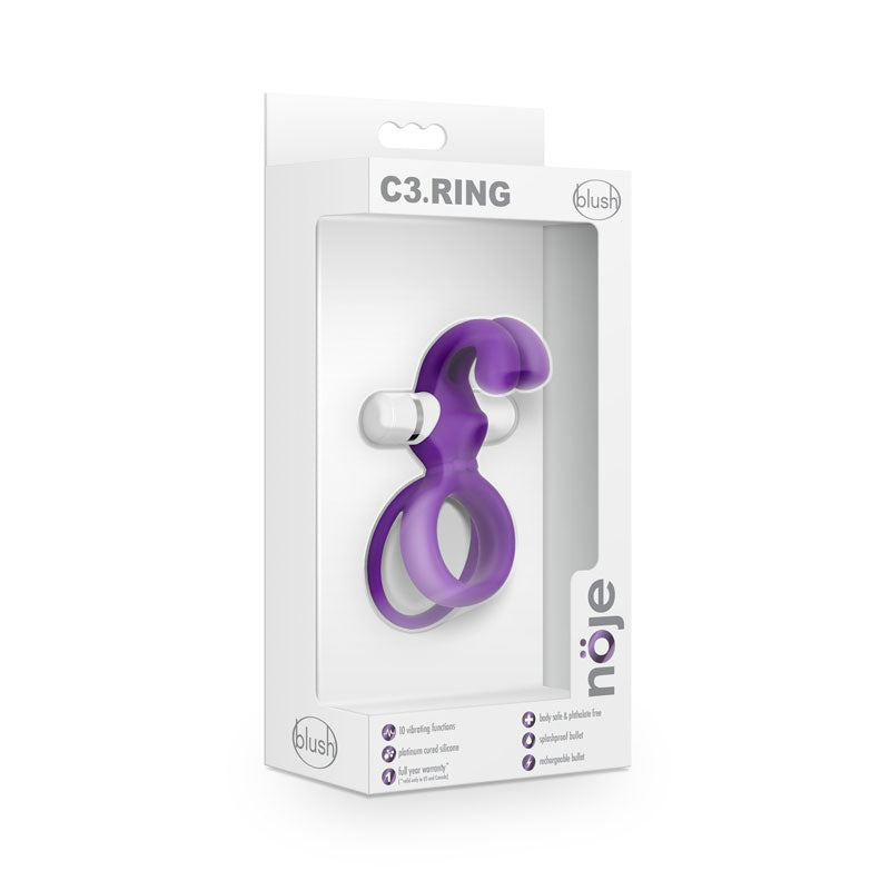 Cockring Iris Noje - C3 Recargable - Anillo vibrador hombre - anillos para el pene - bala recargable - anillo erector - sex shop Chile