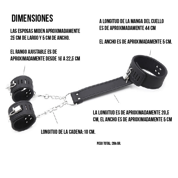 Collar de Sumisión con Broche - Sexshop - Fantasía - Juegos - Disfraz - Sexy - Erótico - Placer