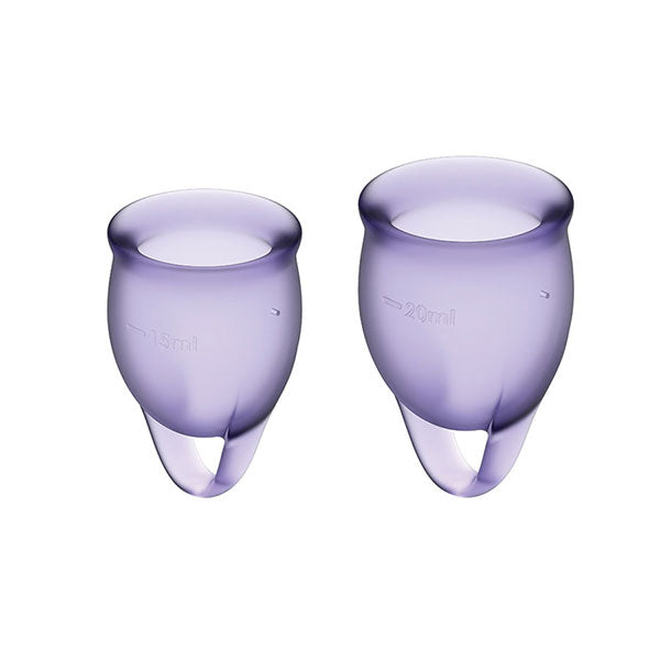 Copa Menstrual Siéntete Segura - Lila - Satisfayer - Descubre un Mundo de Sensaciones, descubre un Universo de Placer - Envíos rápidos y discretos a todo Chile