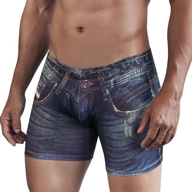 Denim Jean Boxer Blue - Clever - Ropa interior sexy para hombre - lenceria masculina - boxer - calzoncillo