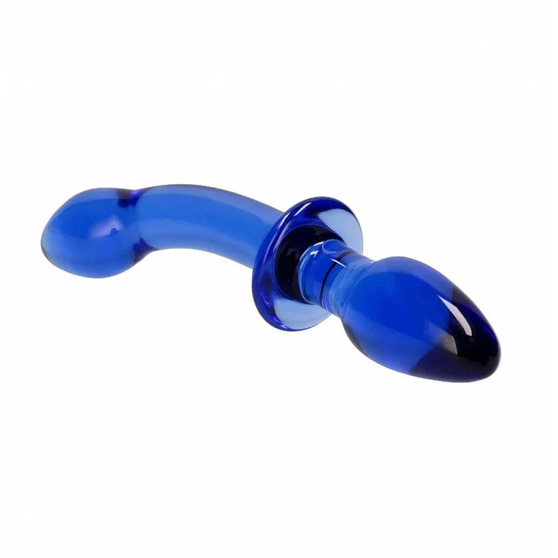 Dildo-plug Chrystalino Azul de Ouch! - Estimulador prostata - punto p - Sexshop Dominame.cl