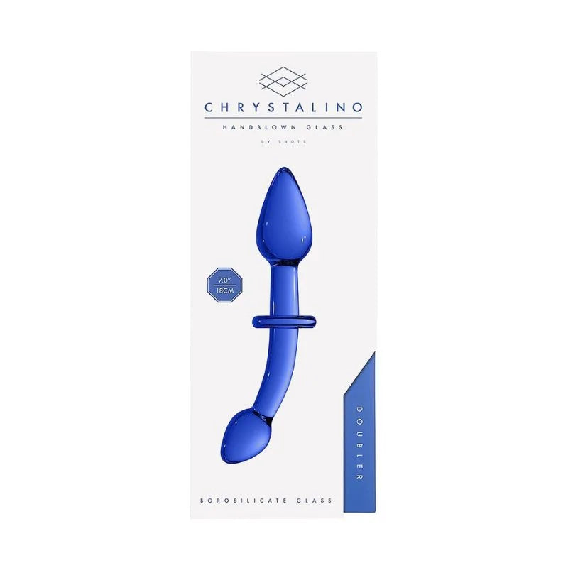 Dildo-plug Chrystalino Azul de Ouch! - Estimulador prostata - punto p - Sexshop Dominame.cl