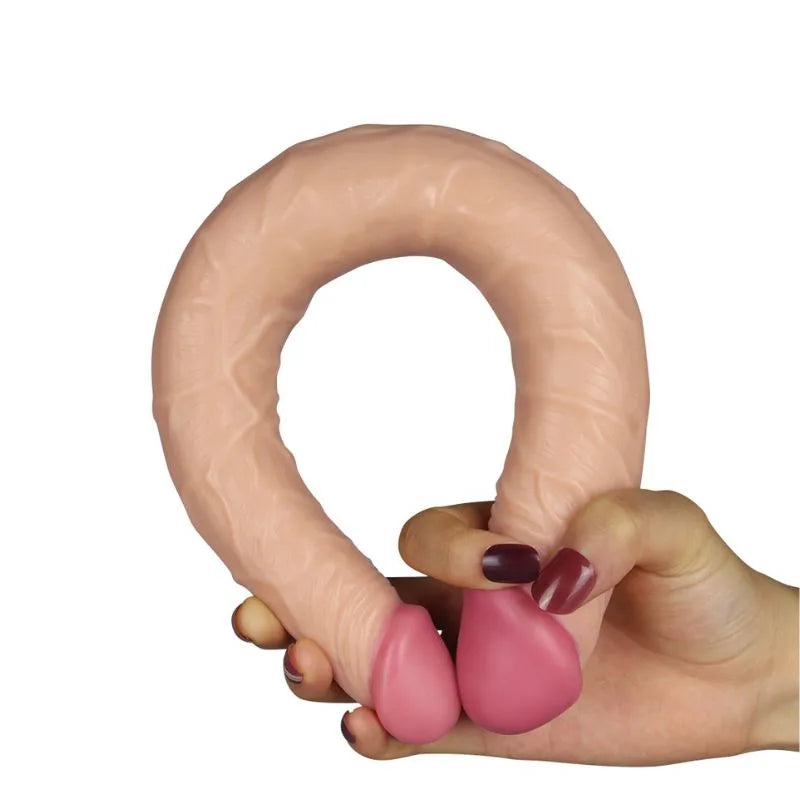 Dildo - Doble Penetracion - Realista - Kingde - Lovetoy-Consolador - doble - forma de pene - LV2214 - Sexshop - dominame