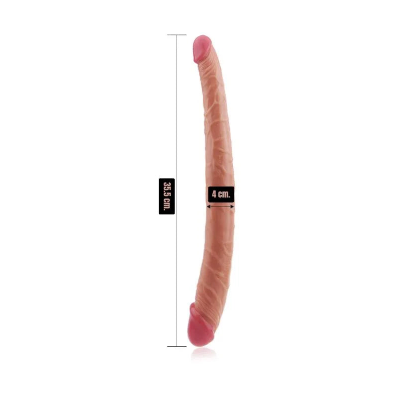 Dildo - Doble Penetracion - Realista - Kingde - Lovetoy-Consolador - doble - forma de pene - LV2214 - Sexshop - dominame
