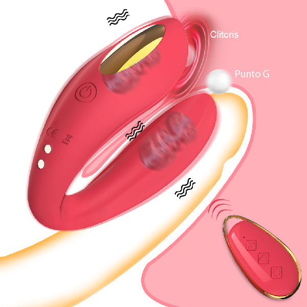 DomiDuo Vibrador Para Parejas - vibrador - movimiento - app - aplicación - control - juguetes eróticos - placer - adultos - parejas