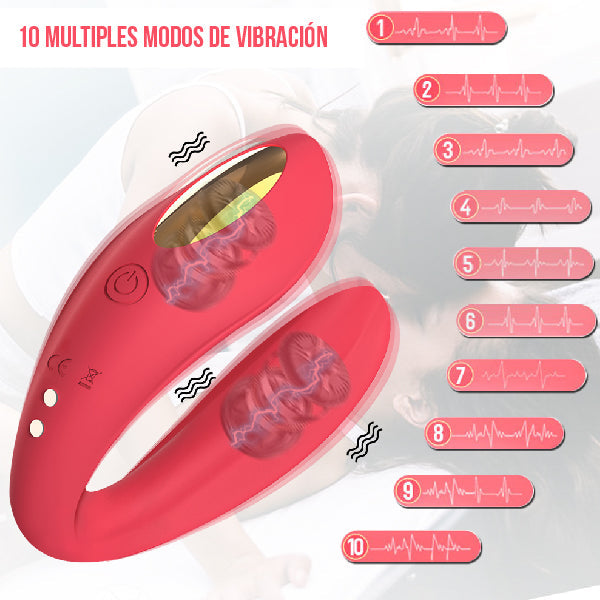 DomiDuo Vibrador Para Parejas - vibrador - movimiento - app - aplicación - control - juguetes eróticos - placer - adultos - parejas