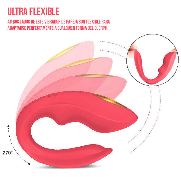 DomiDuo Vibrador Para Parejas - vibrador - movimiento - app - aplicación - control - juguetes eróticos - placer - adultos - parejas