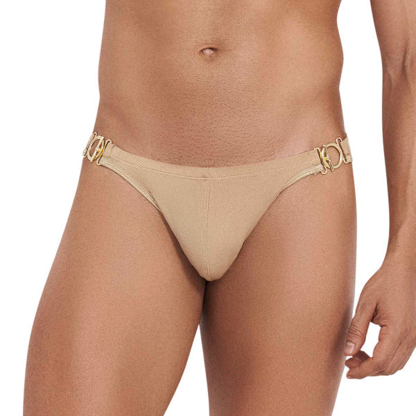 Eros Latin Thong Gold- tanga masculina - ripa interior sexy para hombre - tanga con broche hombre