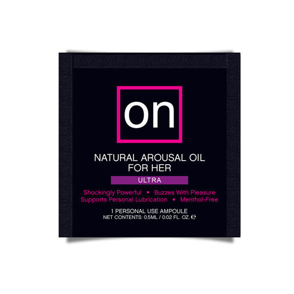 Aceite Estimulante de Clítoris - ON Ultra - Sensuva (Sachet) - Sex shop dominame.cl