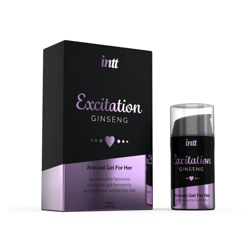Gel Excitacion - Ginseng- cosmetica erotica - intt- aumenta libido- sexshop - dominame