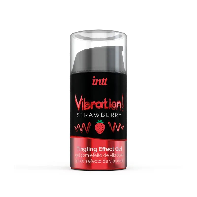 Gel - Vibrador - frutilla - inttcosmetics - intt - cosmetica - sexshop - dominame