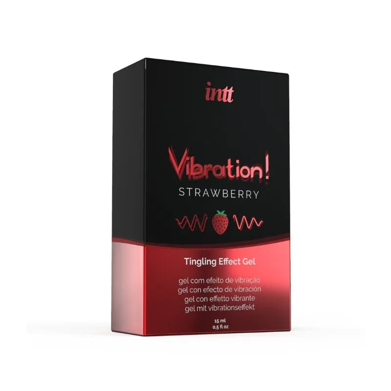 Gel - Vibrador - frutilla - inttcosmetics - intt - cosmetica - sexshop - dominame