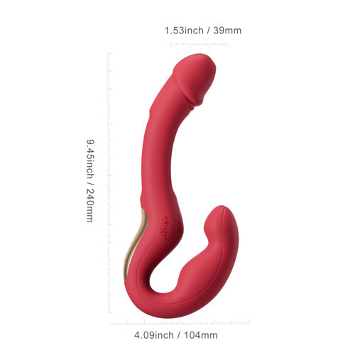 Harmony duo strapless de Honey Play Box con Kinky finger - Vibrador strapon - Strapless dildo - arnes lesbico - Sexy shop sexshop- VULVA-E - sex shop - parejas - vibradores clitoris