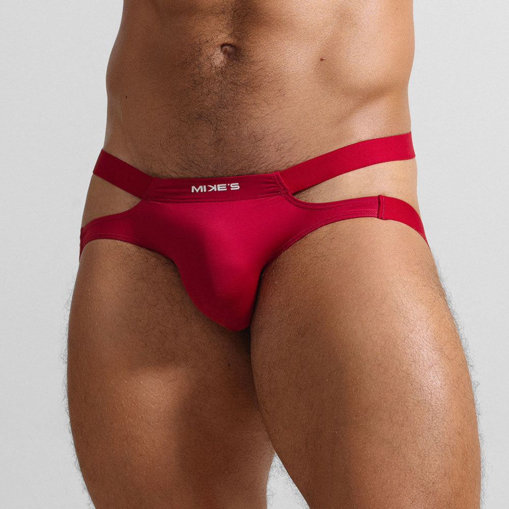 Jockstrap luxus Rojo - jock - suspensorio - jockstrap sexy - ropa interior masculina erotica - comprar jockstrap Chile - jockstrap para hombres - ropa intima seductora - Sex shop Dominame.cl