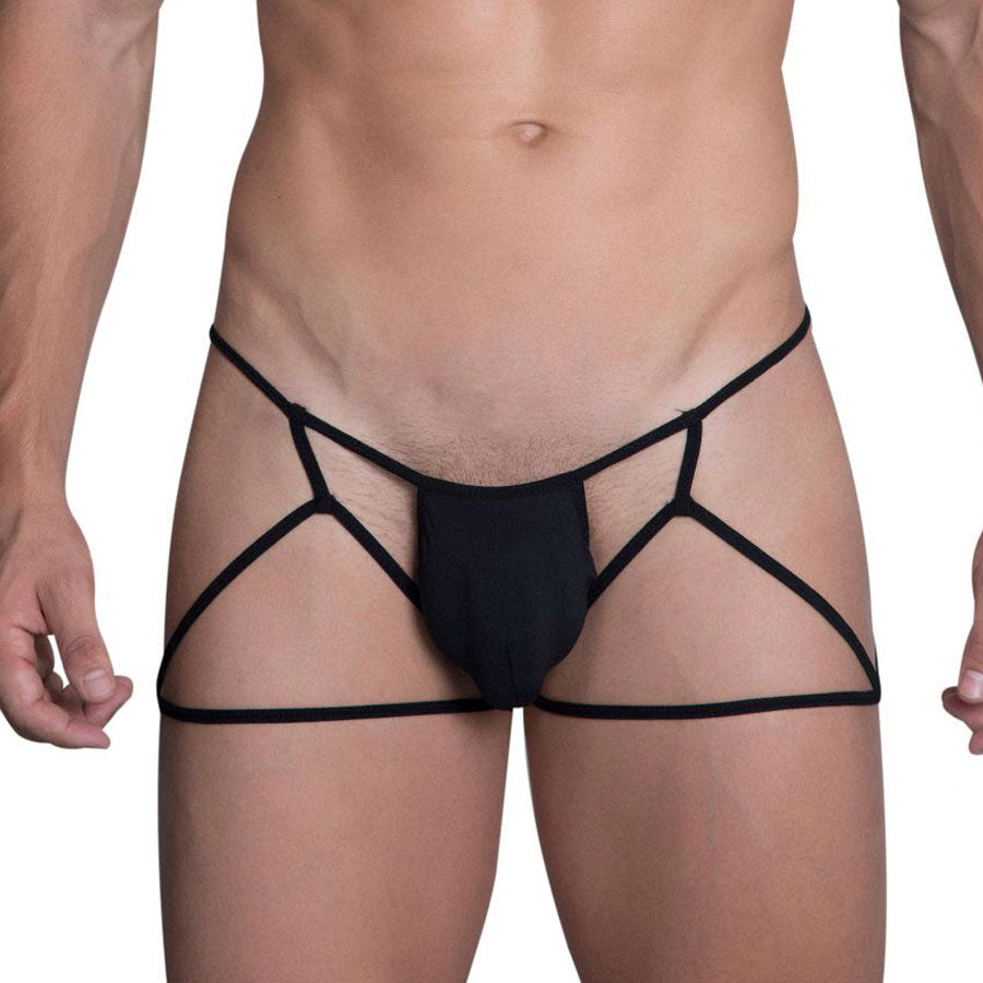 Jockstrap thong black - tanga de hombre - sopa sexy hombre - lenceria masculina - lenceria de hilos de hombre - sexshop chile - envios discretos