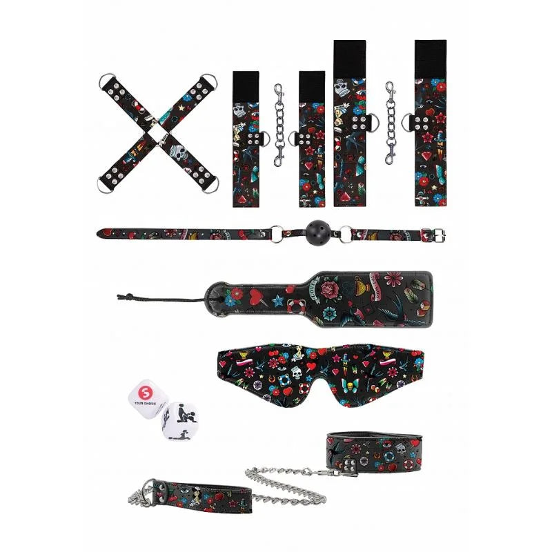 Kit de bondage Tattoo de Ouch - bdsm - bondage - kynk - Sexshop Dominame.cl
