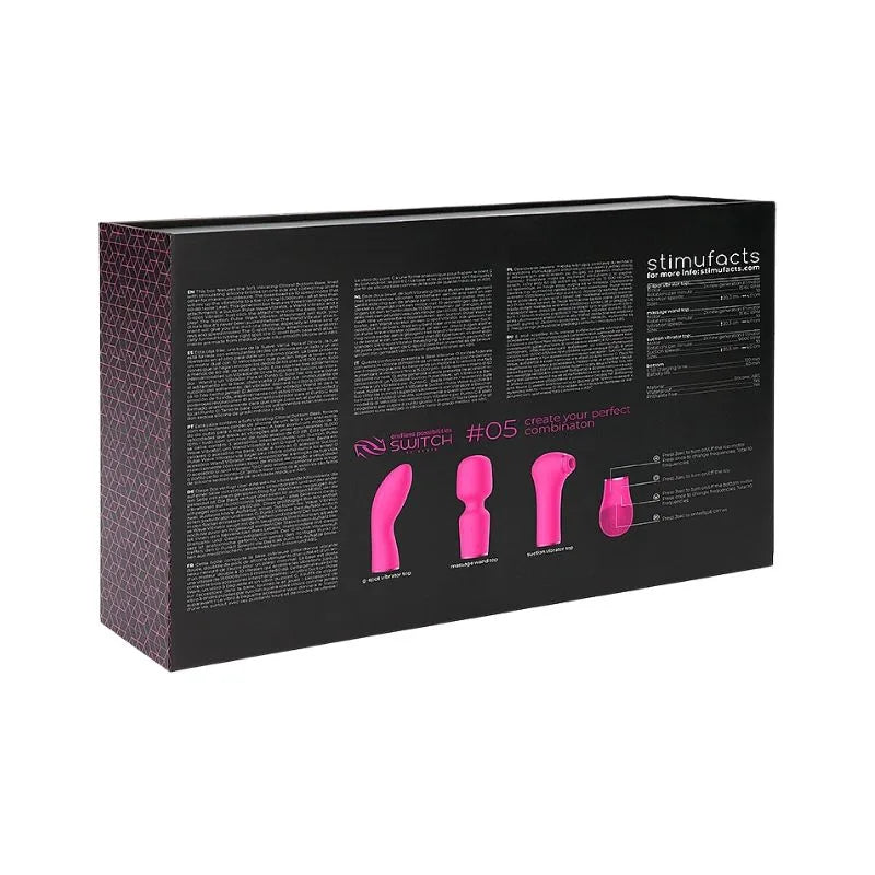 Kit vibrante 5 placeres de Ouch - masajeador - succionador - punto g- Sexshop Dominame.cl