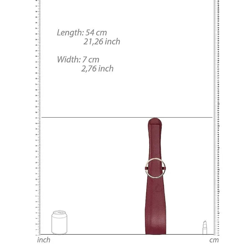Latigo tipo Cinturon Halo - Burgundy de Ouch! - Belt Flogger - Bondage - Sexshop Dominamecl