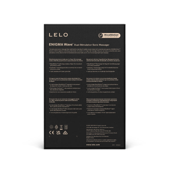 Lelo Enigma Wave - LELO - Vibrador Dual Sonico - juguetes sexuales vibradores - succionador de clitoris - Sex shop Dominame.cl