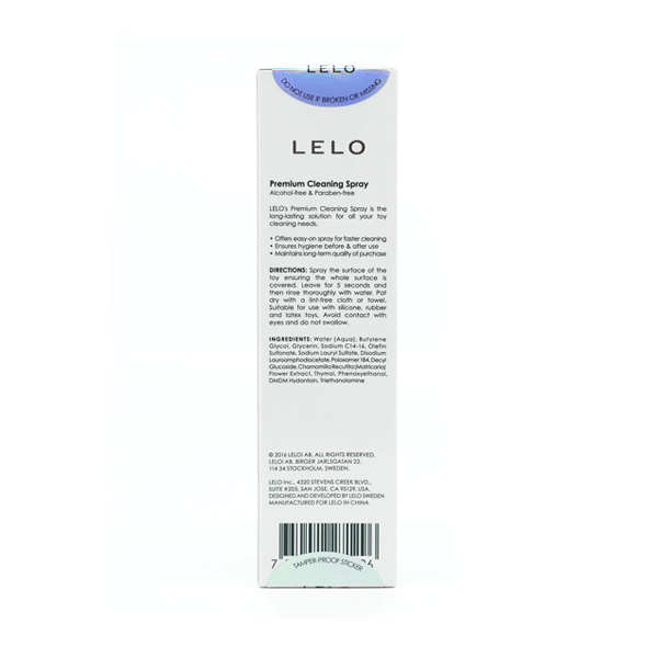 Limpiador de Juguetes Premium 60 ml. - LELO - Limpieza - higiene - Sex shop dominame.cl