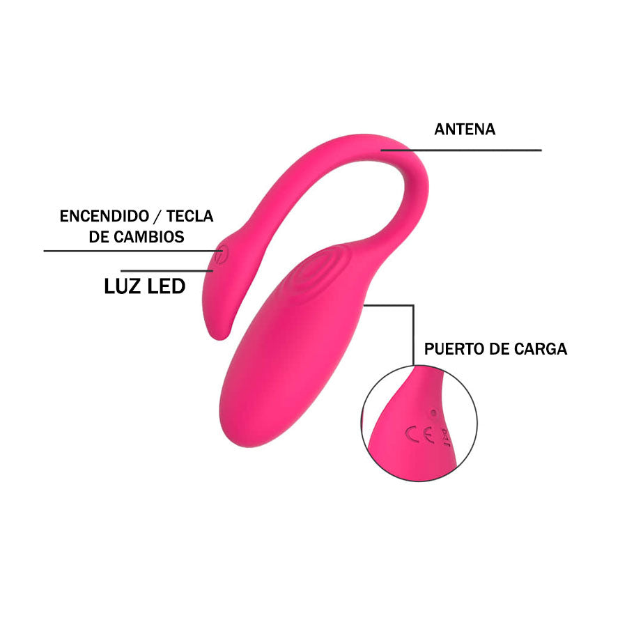 Magic flamingo - vibrador - huevo vibrador - vibrador femenino - vibrador para mujer - jugues sexuales - vibrador sexual - juguetes eroticos - sexshop chile - envios discretos