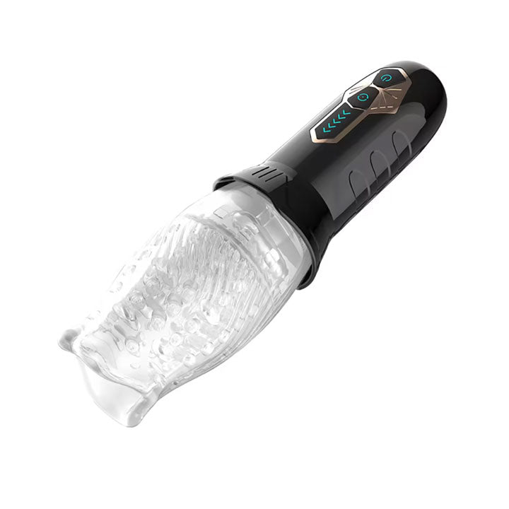 Masturbador automatico la rosa - sexshop - dominame - automatico - movimiento - placer - textura - transparente - desmontable - USB - TPE - recargable - vibrante - movimiento - rotacion