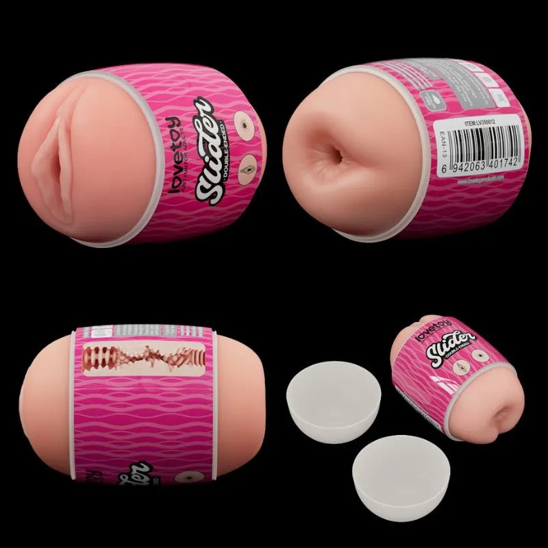 Masturbador slider doble vagina y ano