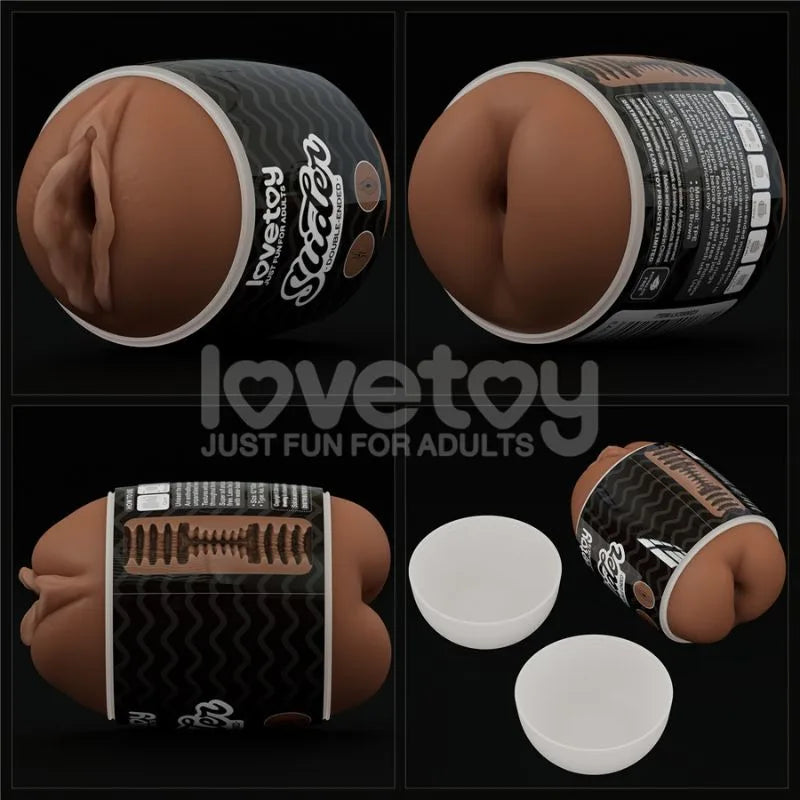 Masturbador slider doble vagina y ano
