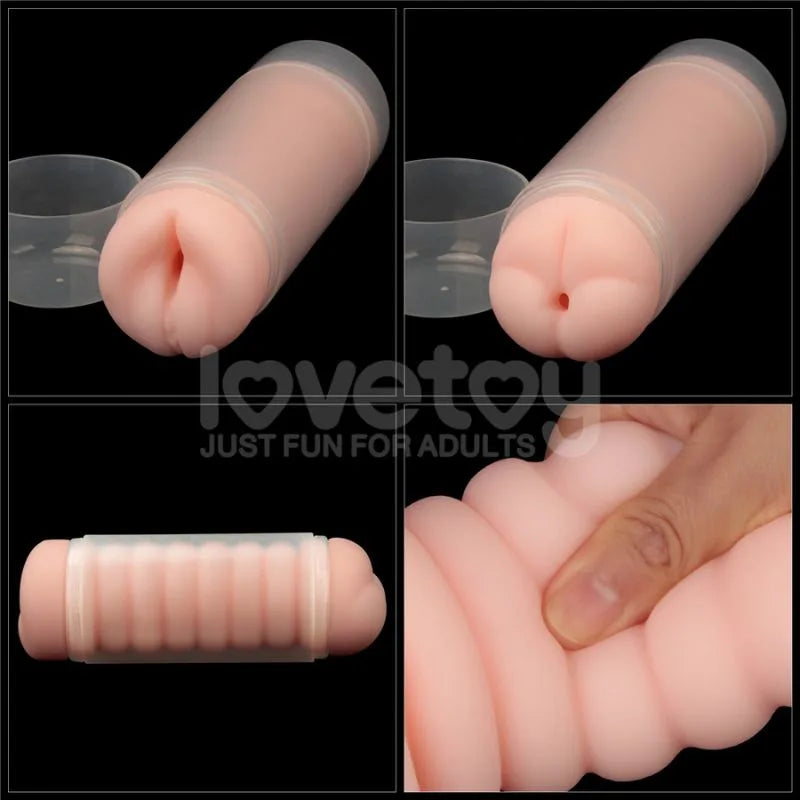 Masturbador - Realista - virgin skin - realista - masturbador doble - lovetoy -Sexshop - dominame - LV250017