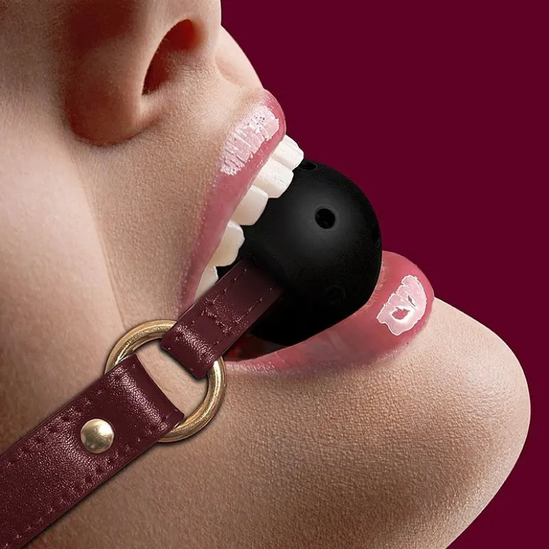 Mordaza Halo Burgundy de Ouch! - Ball Gag - Bondage - Sexshop Dominamecl