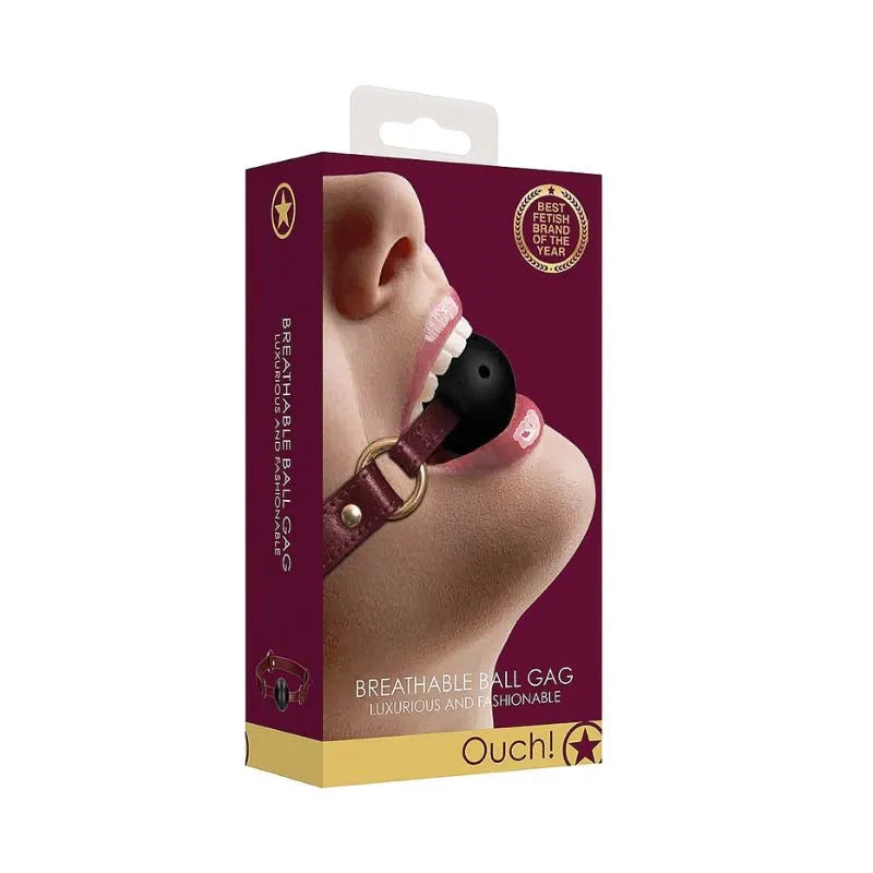 Mordaza Halo Burgundy de Ouch! - Ball Gag - Bondage - Sexshop Dominamecl