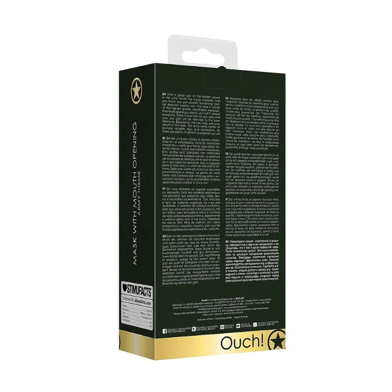 Pasamontañas militar coqueto de Ouch - masturbador para pene - Sexshop Dominame.cl