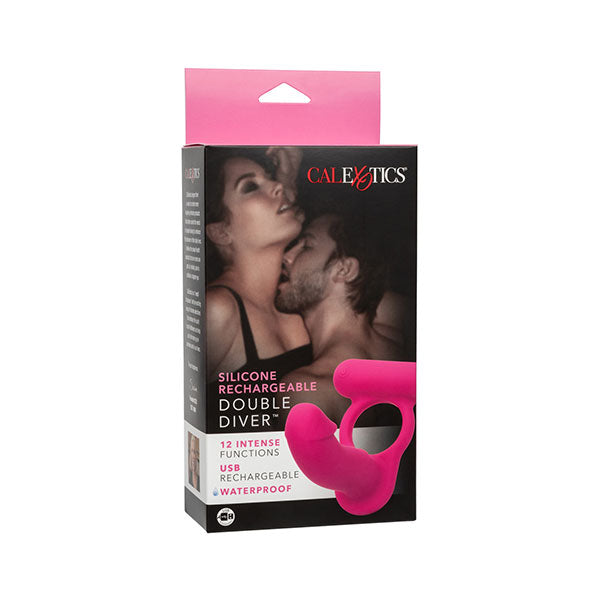 Penetración Doble Vibrante con Anillo - anillos para pene - doble penetracion - anillo con dildo - anillo vibrante - anillo con vibracion - juguetes sexuales - sex shop - envios discretos