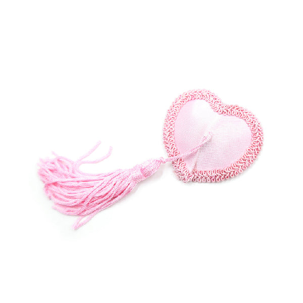 Pezoneras con borlas corazones - tapa peones - cubre pezones - cubierta de pezones - sexshop chile - fetiches - envios discretos a todo chile