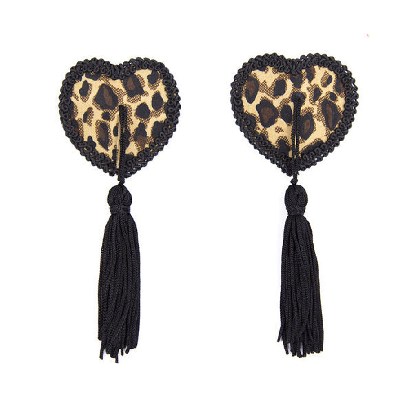 Pezoneras con borlas corazones - tapa peones - cubre pezones - cubierta de pezones - sexshop chile - fetiches - envios discretos a todo chile